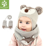 Winter Hat & Scarf Baby Winter Cap