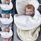 Thick Baby Swaddle Wrap Knit Envelope