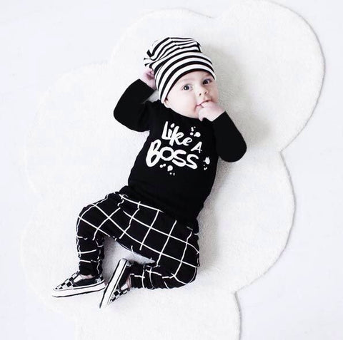 New baby boy clothes letters