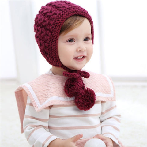 Cute Knit Baby Girl Hat